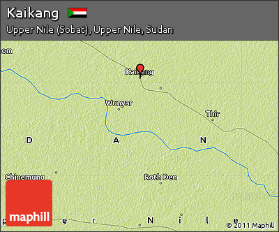 Physical Map of Kaikang