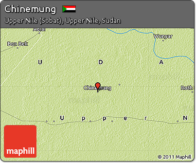 Physical Map of Chinemung