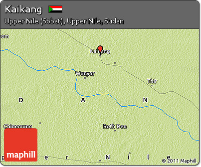 Physical Map of Kaikang