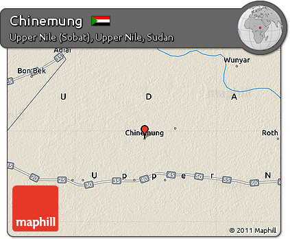 Shaded Relief Map of Chinemung