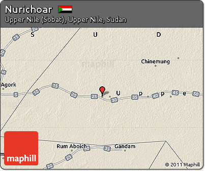 Shaded Relief Map of Nurichoar