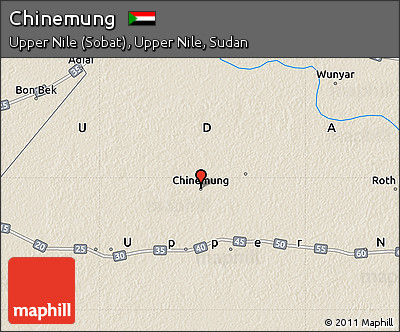 Shaded Relief Map of Chinemung