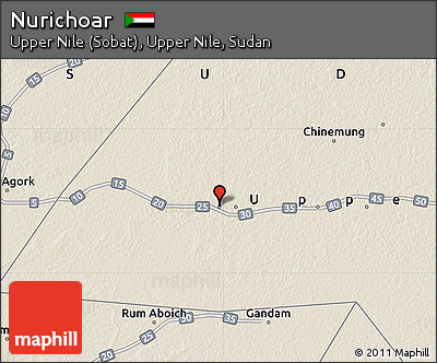 Shaded Relief Map of Nurichoar