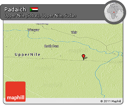Physical Panoramic Map of Padaich
