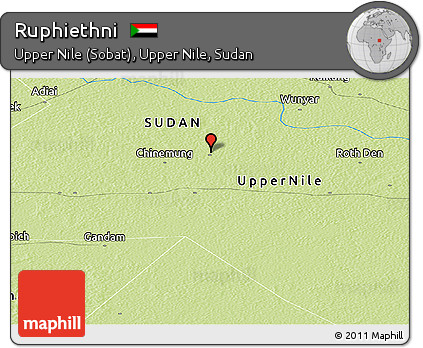 Physical Panoramic Map of Ruphiethni