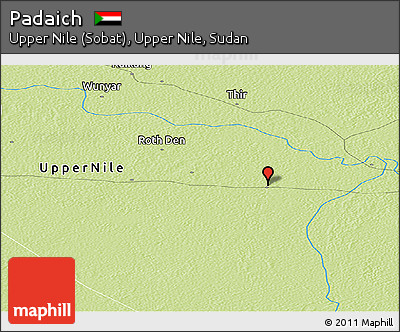 Physical Panoramic Map of Padaich
