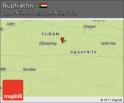 Physical Panoramic Map of Ruphiethni