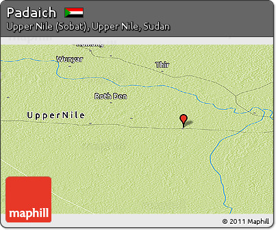Physical Panoramic Map of Padaich