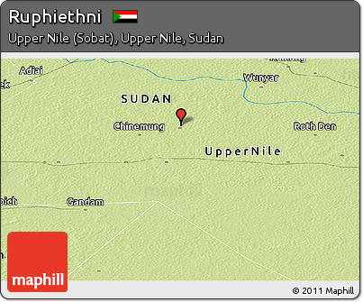 Physical Panoramic Map of Ruphiethni