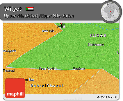 Political Panoramic Map of Wilyot