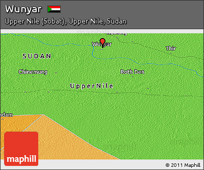 Political Panoramic Map of Wunyar
