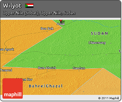 Political Panoramic Map of Wilyot