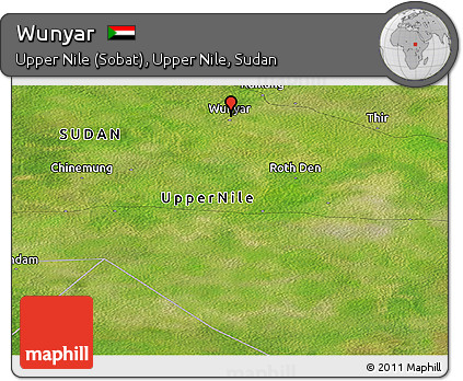 Satellite Panoramic Map of Wunyar