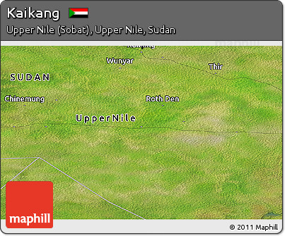 Satellite Panoramic Map of Kaikang