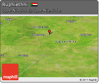 Satellite Panoramic Map of Ruphiethni