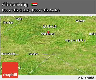 Satellite Panoramic Map of Chinemung