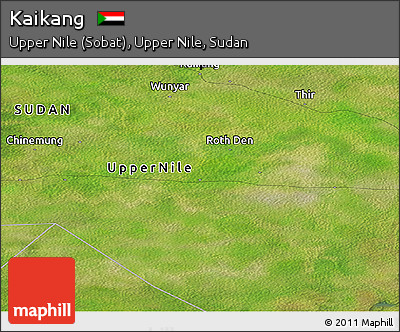 Satellite Panoramic Map of Kaikang