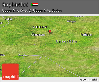 Satellite Panoramic Map of Ruphiethni