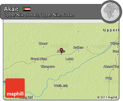 Physical 3D Map of Akait