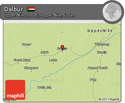 Physical 3D Map of Dalbur