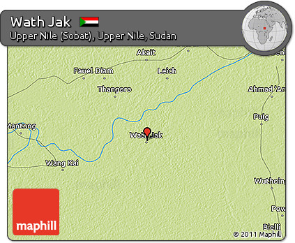 Physical 3D Map of Wath Jak