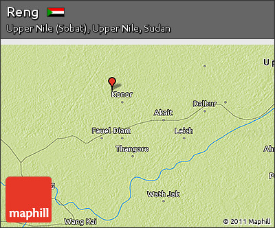 Physical 3D Map of Reng