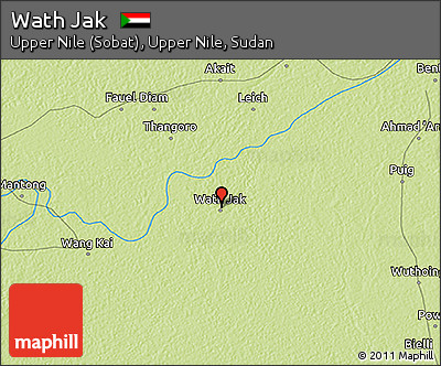 Physical 3D Map of Wath Jak