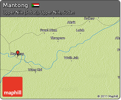 Physical 3D Map of Mantong