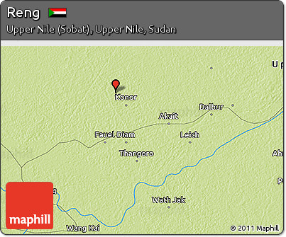 Physical 3D Map of Reng