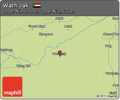 Physical 3D Map of Wath Jak