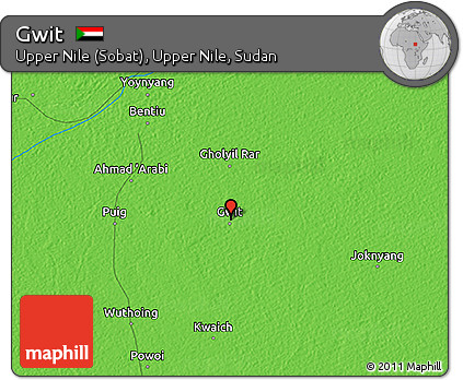 Political 3D Map of Gwit