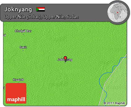 Political 3D Map of Joknyang