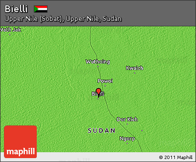 Political 3D Map of Bielli