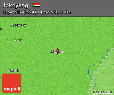Political 3D Map of Joknyang