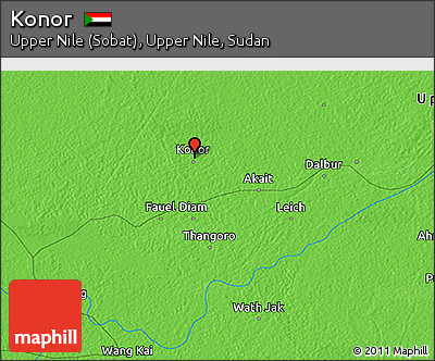 Political 3D Map of Konor