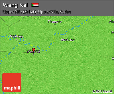 Political 3D Map of Wang Kai