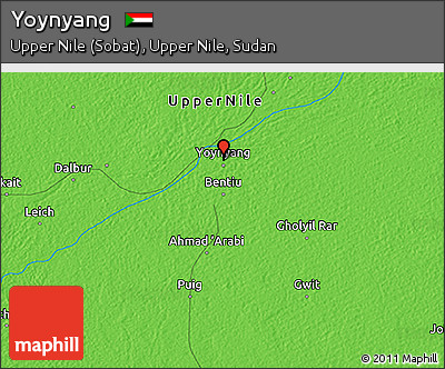 Political 3D Map of Yoynyang