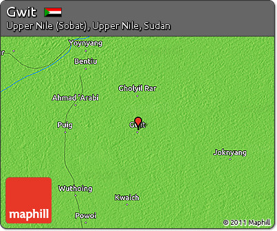 Political 3D Map of Gwit