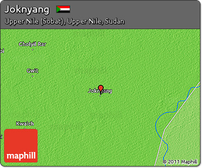 Political 3D Map of Joknyang