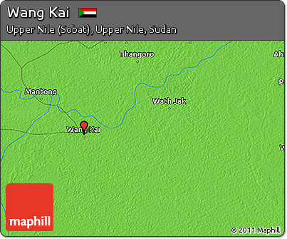 Political 3D Map of Wang Kai