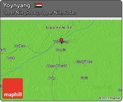 Political 3D Map of Yoynyang