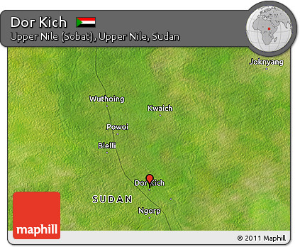 Satellite 3D Map of Dor Kich