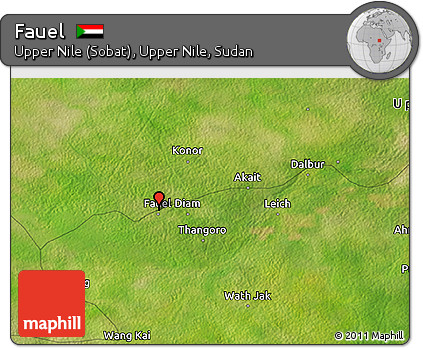 Satellite 3D Map of Fauel
