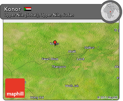 Satellite 3D Map of Konor