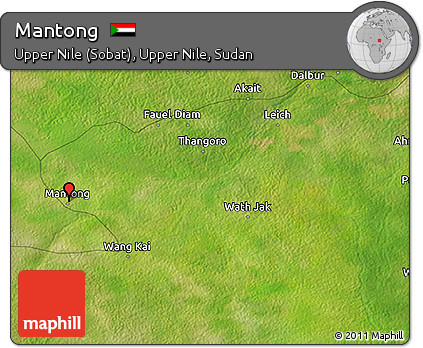 Satellite 3D Map of Mantong