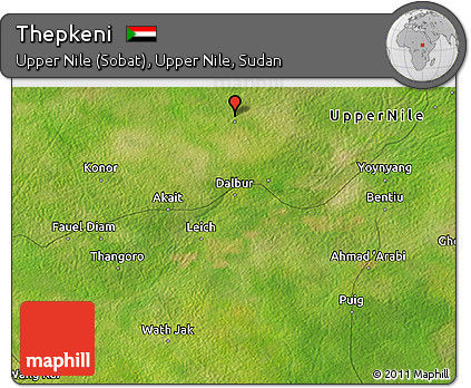 Satellite 3D Map of Thepkeni