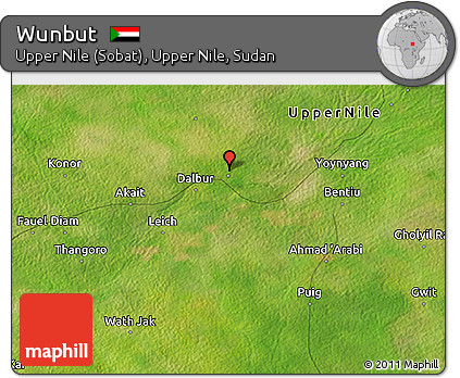 Satellite 3D Map of Wunbut