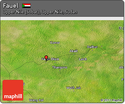 Satellite 3D Map of Fauel