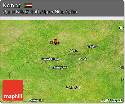 Satellite 3D Map of Konor