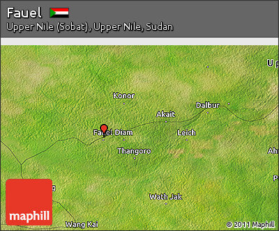 Satellite 3D Map of Fauel